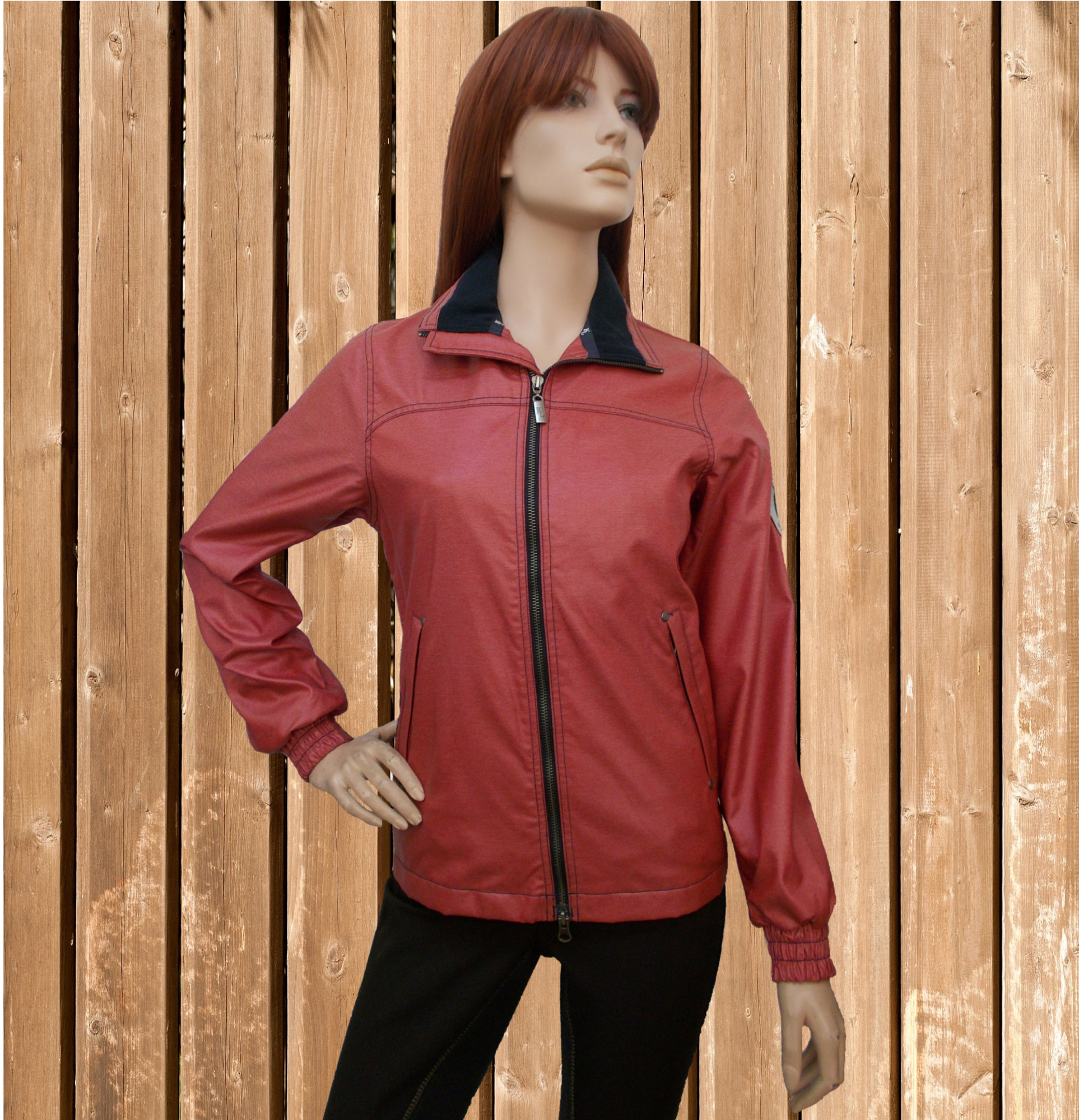 Kingsland Wachsjacke, Reitjacke, Regenjacke, rot, XS